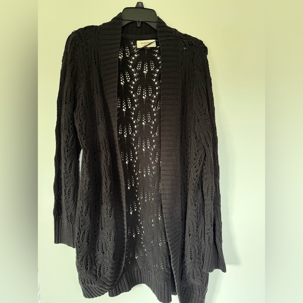 Black cardigan